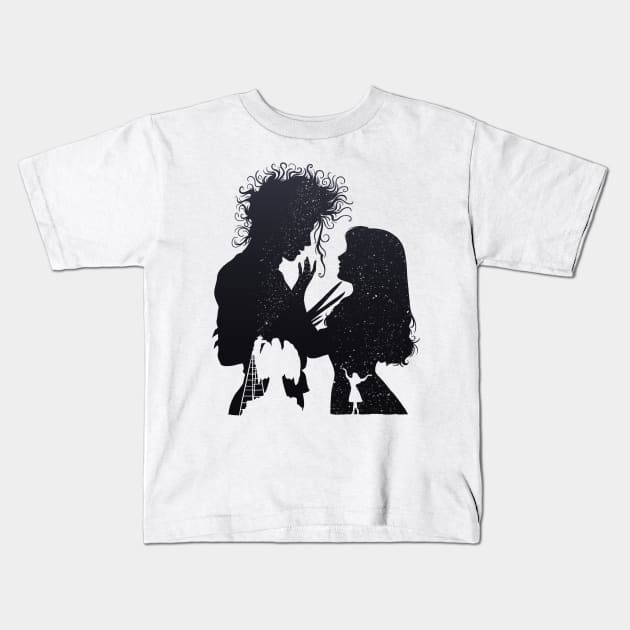 Edward and Kim Kids T-Shirt by Nicole Nichols